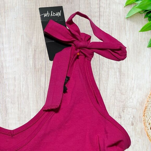 Nasty Gal Womens Bodysuit Size 10‎ Plunge Neckline Chic Fun Feminine NWT - Picture 2 of 7